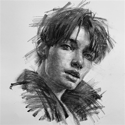 女人个性素描图片头像(精选14张)