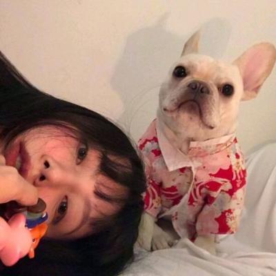 女头带宠物头像(24张)