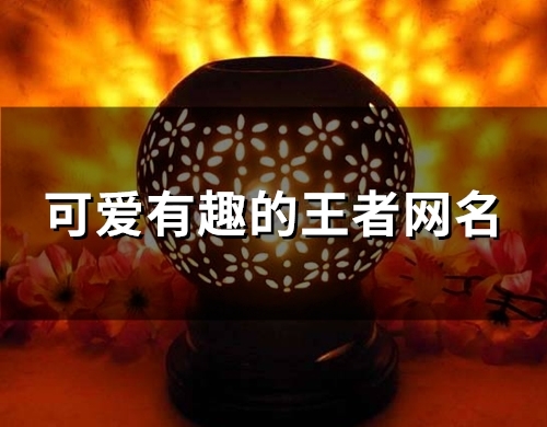 可爱有趣的王者网名(149个)