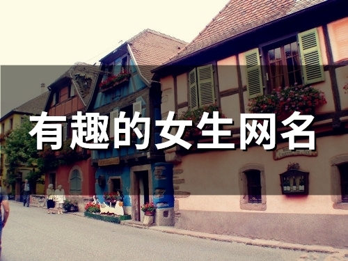 有趣的女生网名(153个)