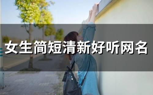 女生简短清新好听网名(153个)