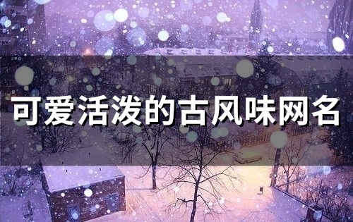 可爱活泼的古风味网名(精选144个)