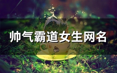 帅气霸道女生网名(精选143个)