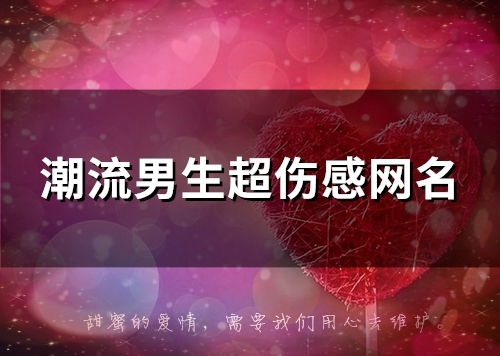 潮流男生超伤感网名(80个)