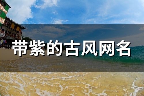 带紫的古风网名(84个) 带紫的古风网名(84个)