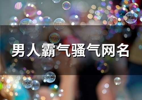 男人霸气骚气网名(158个)