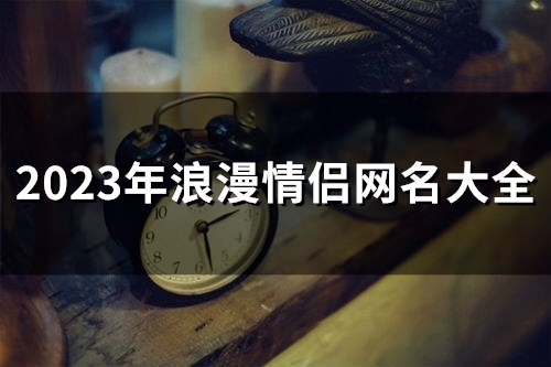 2023年浪漫情侣网名大全(133个)