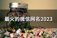 最火的微信网名2023(精选118个)