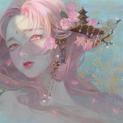 唯美意境手绘女生头像(共22张)