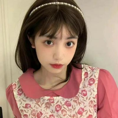 寓意好的甜美粉色系女孩头像图片(18张)