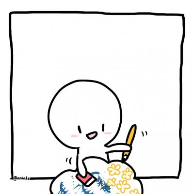 高清简笔画情侣头像可爱萌图片(20张)