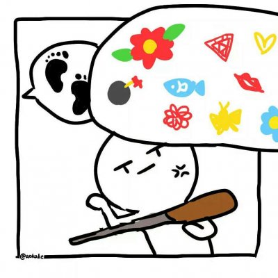 高清简笔画情侣头像可爱萌图片(20张)