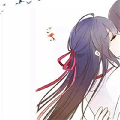 亲密恩爱一男一女动漫情侣古风头像(精选18张)