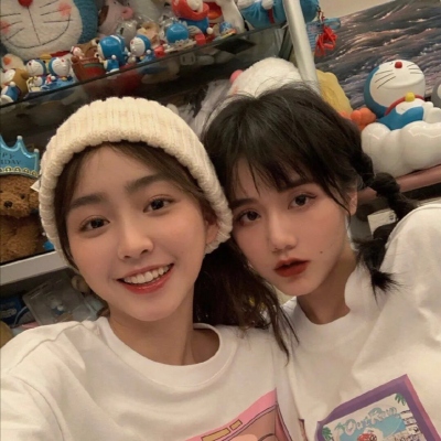 清新仙气闺蜜头像一对两张图片(精选18张)