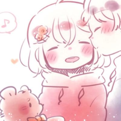 高清好看的情头一男一女卡通可爱图片(14张)