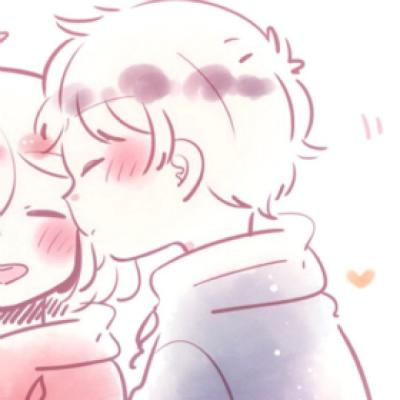 高清好看的情头一男一女卡通可爱图片(14张)