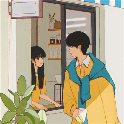 最甜的二次元情侣头像(精选18张)