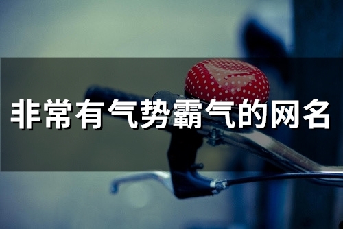 非常有气势霸气的网名(109个)