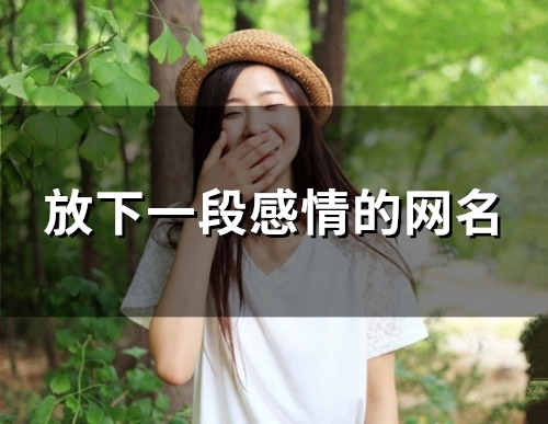 放下一段感情的网名(共88个)