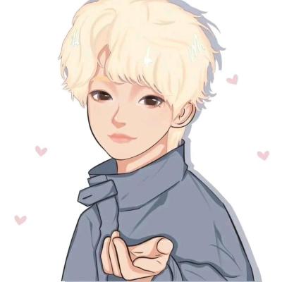 卡通情头超萌一男一女图片(优选16张)