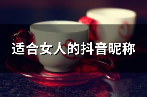 适合女人的抖音昵称(95个)