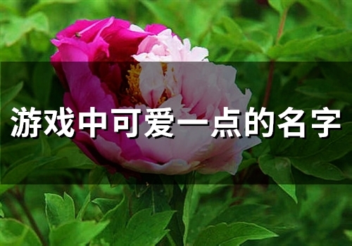 游戏中可爱一点的名字(96个)