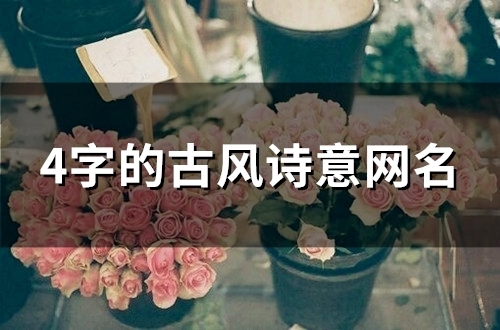 4字的古风诗意网名(88个)