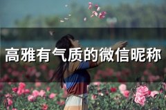 高雅有气质的微信昵称(优选108个)