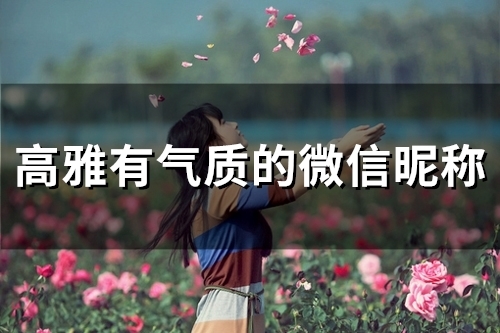 高雅有气质的微信昵称(优选108个)