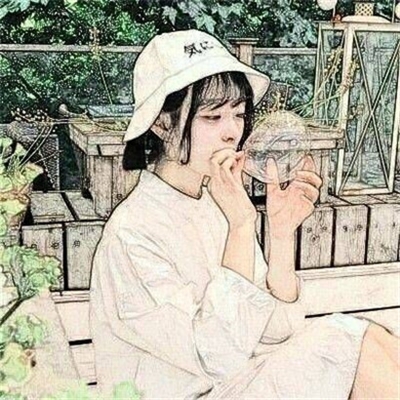 唯美好看的女生素描头像图片大全(精选16张)
