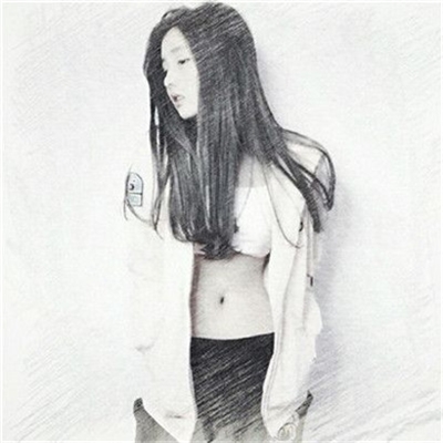 唯美好看的女生素描头像图片大全(精选16张)