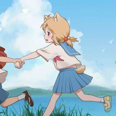 情侣动漫一男一女情头(优选18张)