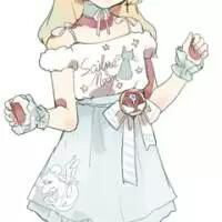 卡通女生下半身头像(共18张)