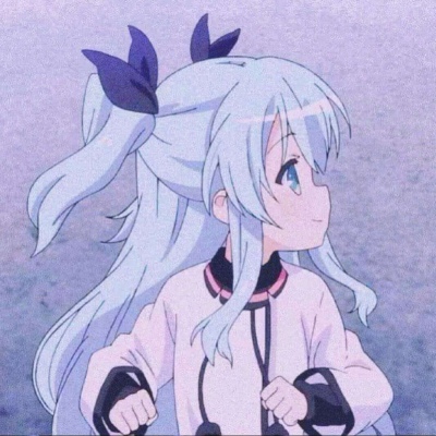 蓝色系女生二次元头像(优选18张)