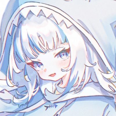 蓝色系女生二次元头像(优选18张)