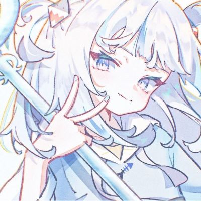 蓝色系女生二次元头像(优选18张)