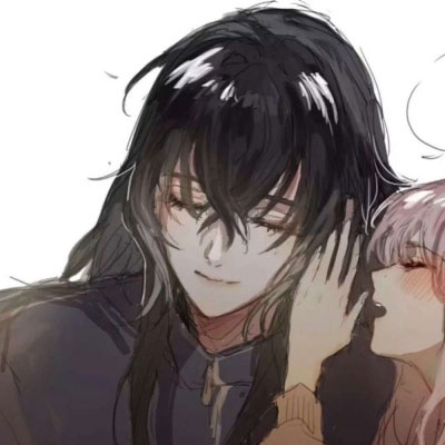 古风情侣头像一对两张唯美卡通图片(18张)