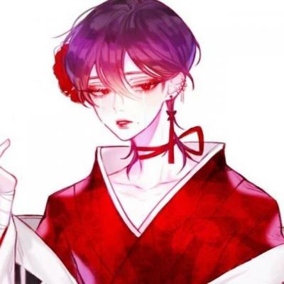 古风情侣头像一对两张唯美卡通图片(18张)