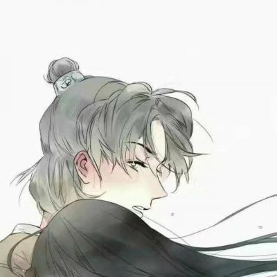古风情侣头像一对两张唯美卡通图片(18张)
