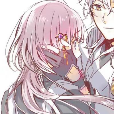 古风情侣头像一对两张唯美卡通图片(18张)