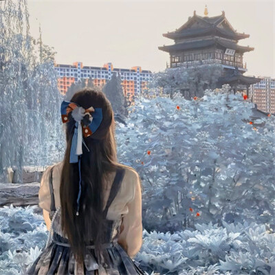 高清真人意境女头像(22张)