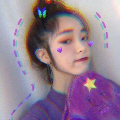 紫色的女生头像图片(24张)