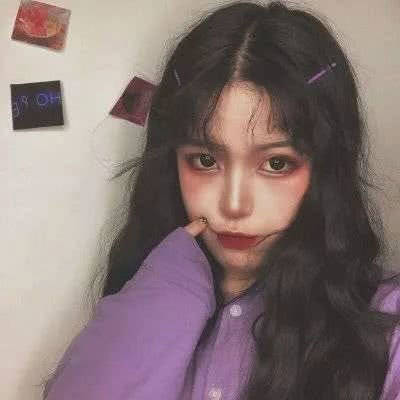 干净高级的紫色系女生头像(优选28张)