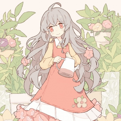 高清好看的可爱简单卡通动漫女孩头像图片(优选35张)