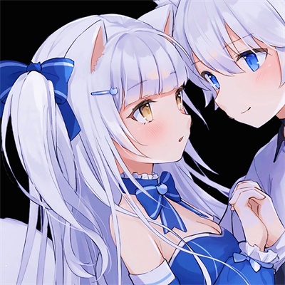 呆萌可爱卡通情侣头像(优选18张)