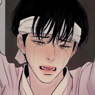 动漫男生虐心哭泣头像(共28张)