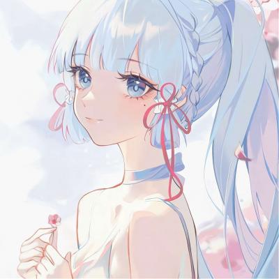 阳光可爱卡通女生头像(18张)