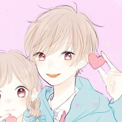 一男一女卡通情侣头像(18张)