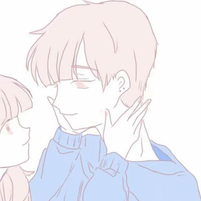 一男一女卡通情侣头像(18张)