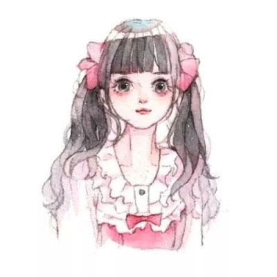 长发头像女卡通图片(20张)